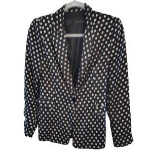 Zara | Satin Polka Dot Blazer | S